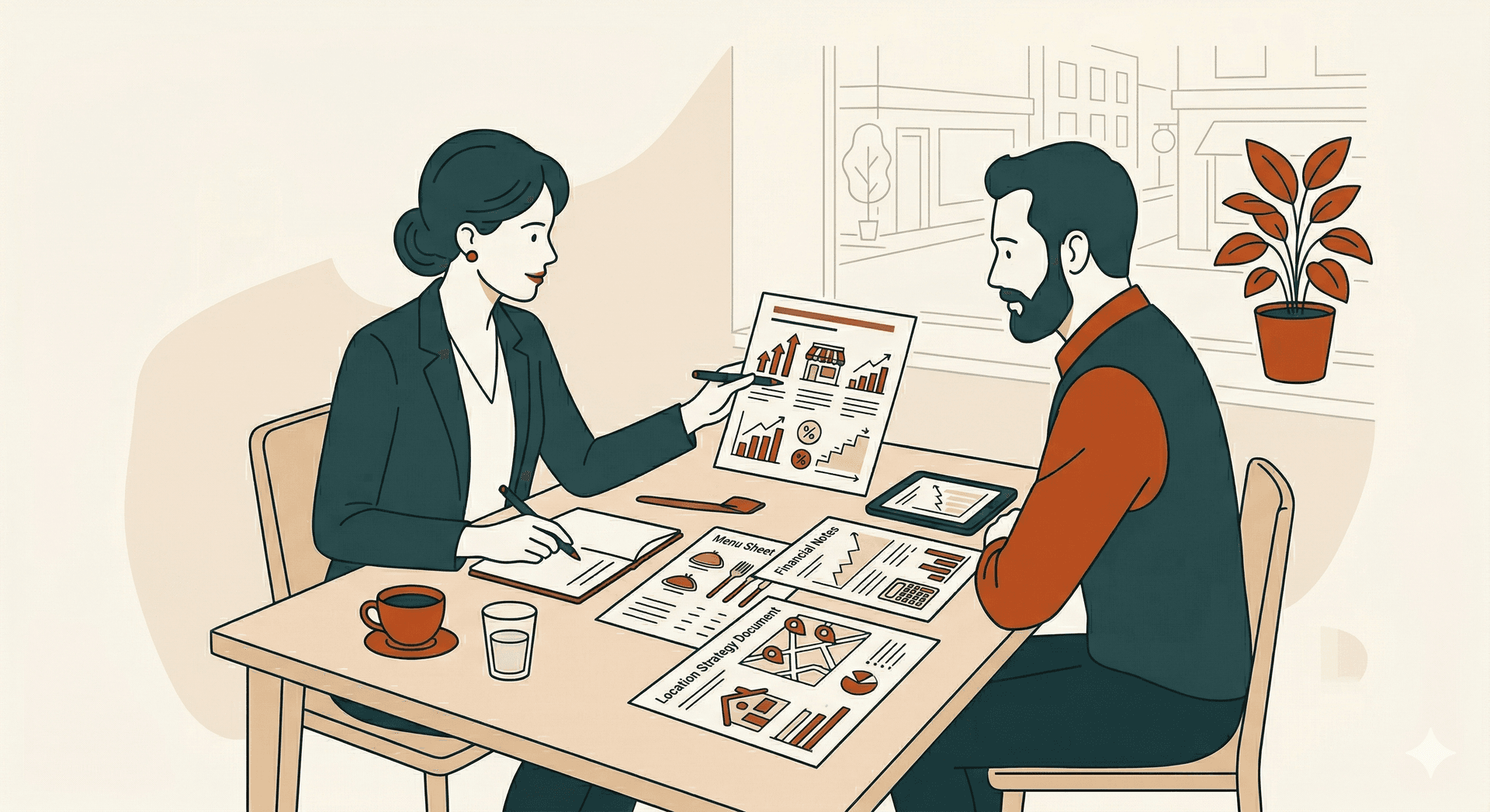 DK Agency HoReCa operations illustration