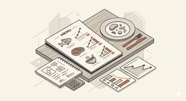 Menu engineering illustration