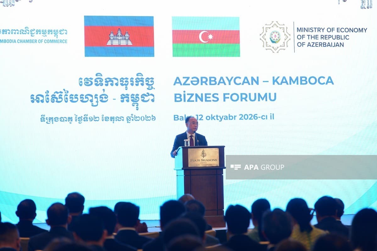 Kamboca Azərbaycan şirkətlərini kənd təsərrüfatı, enerji və turizmdə əməkdaşlığa dəvət edib